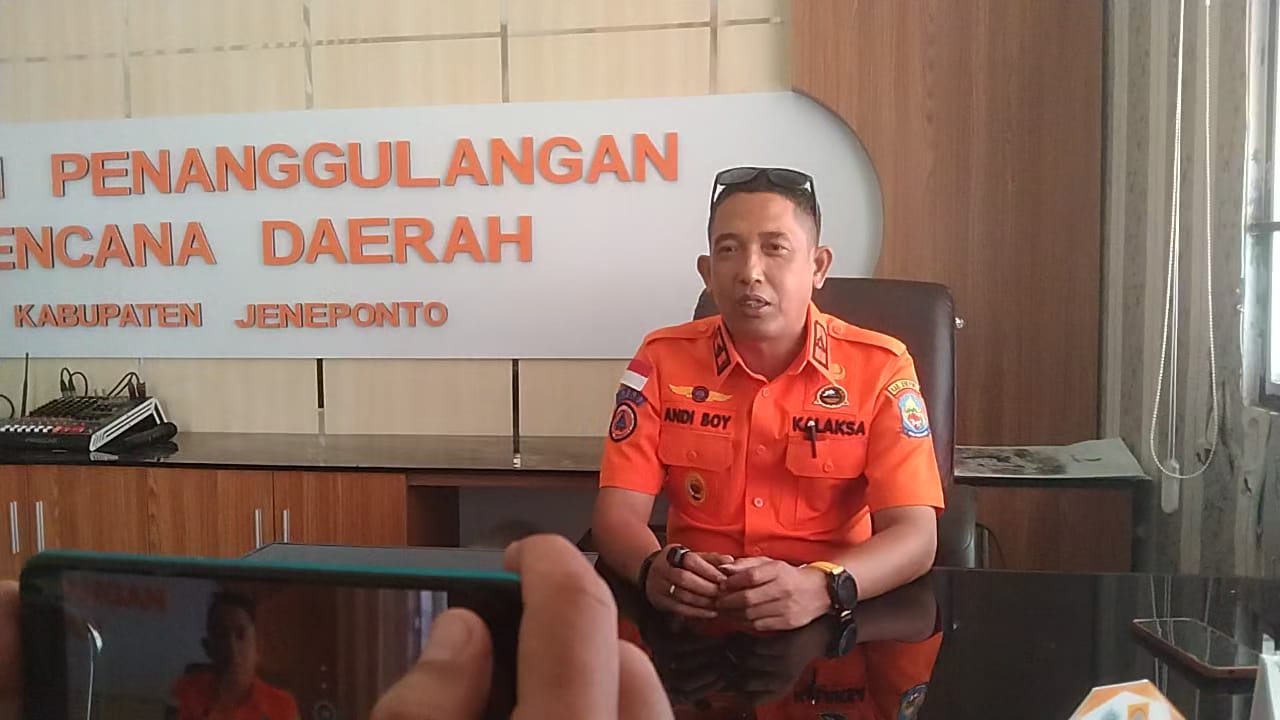 Curah Hujan Tinggi, BPBD Jeneponto Himbau Masyarakat Tetap Waspada