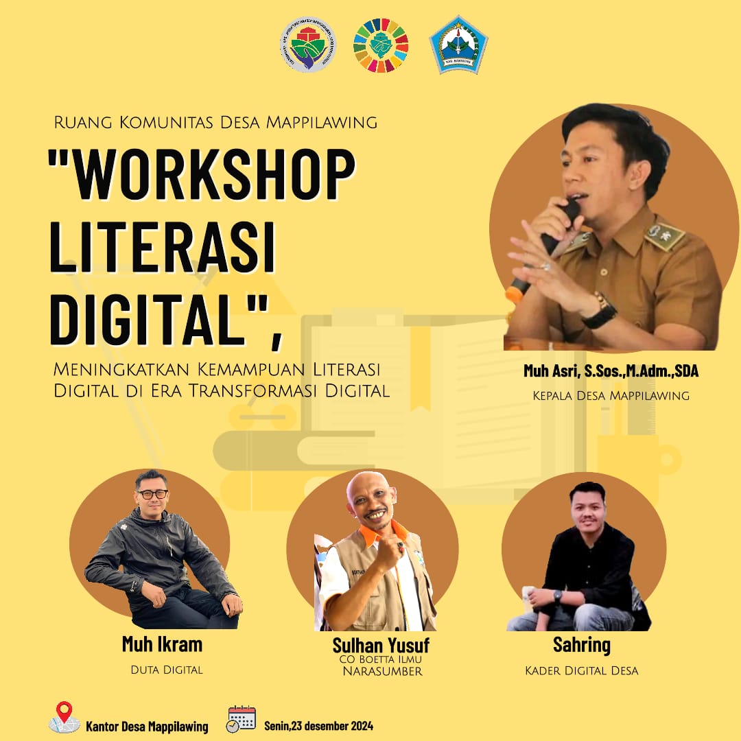 Dorong Transformasi Digital, RKDD Mappilawing Gelar Workshop Literasi Digital