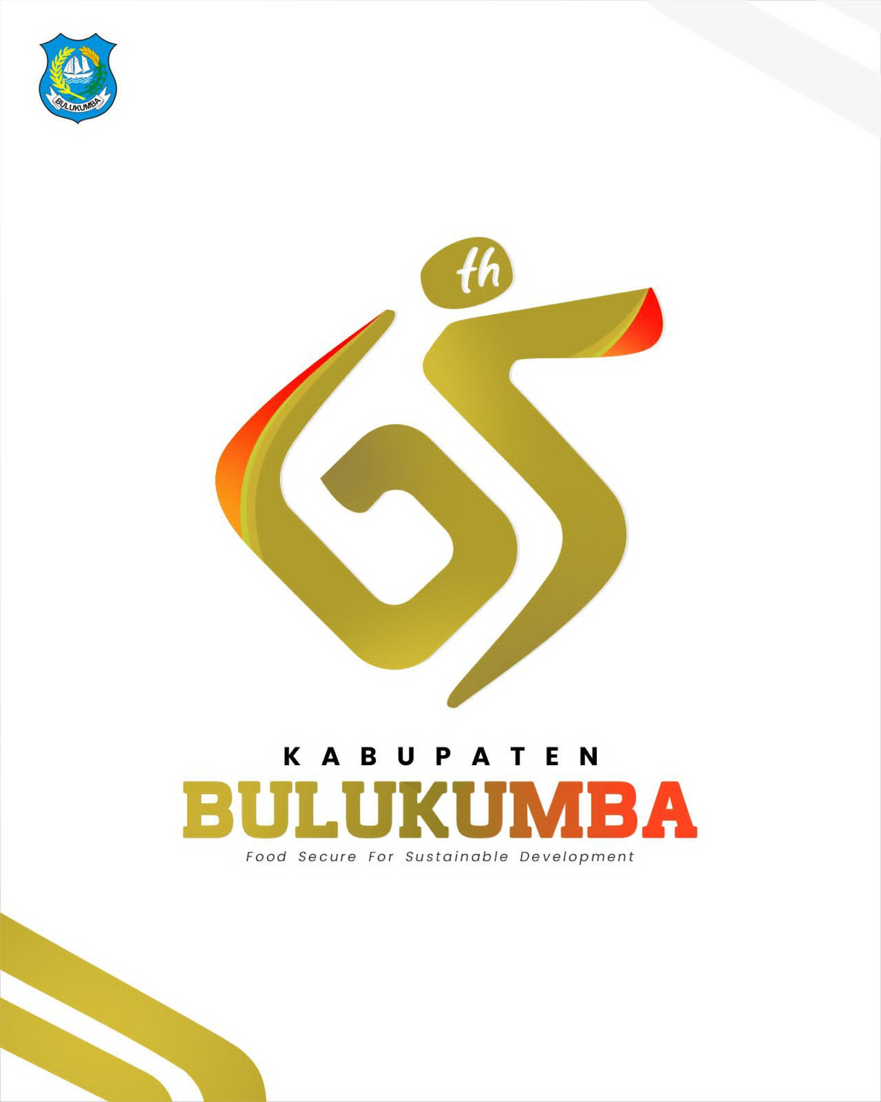 Logo HUT Bulukumba ke-65: Simbol Kolaborasi dan Pembangunan Berkelanjutan