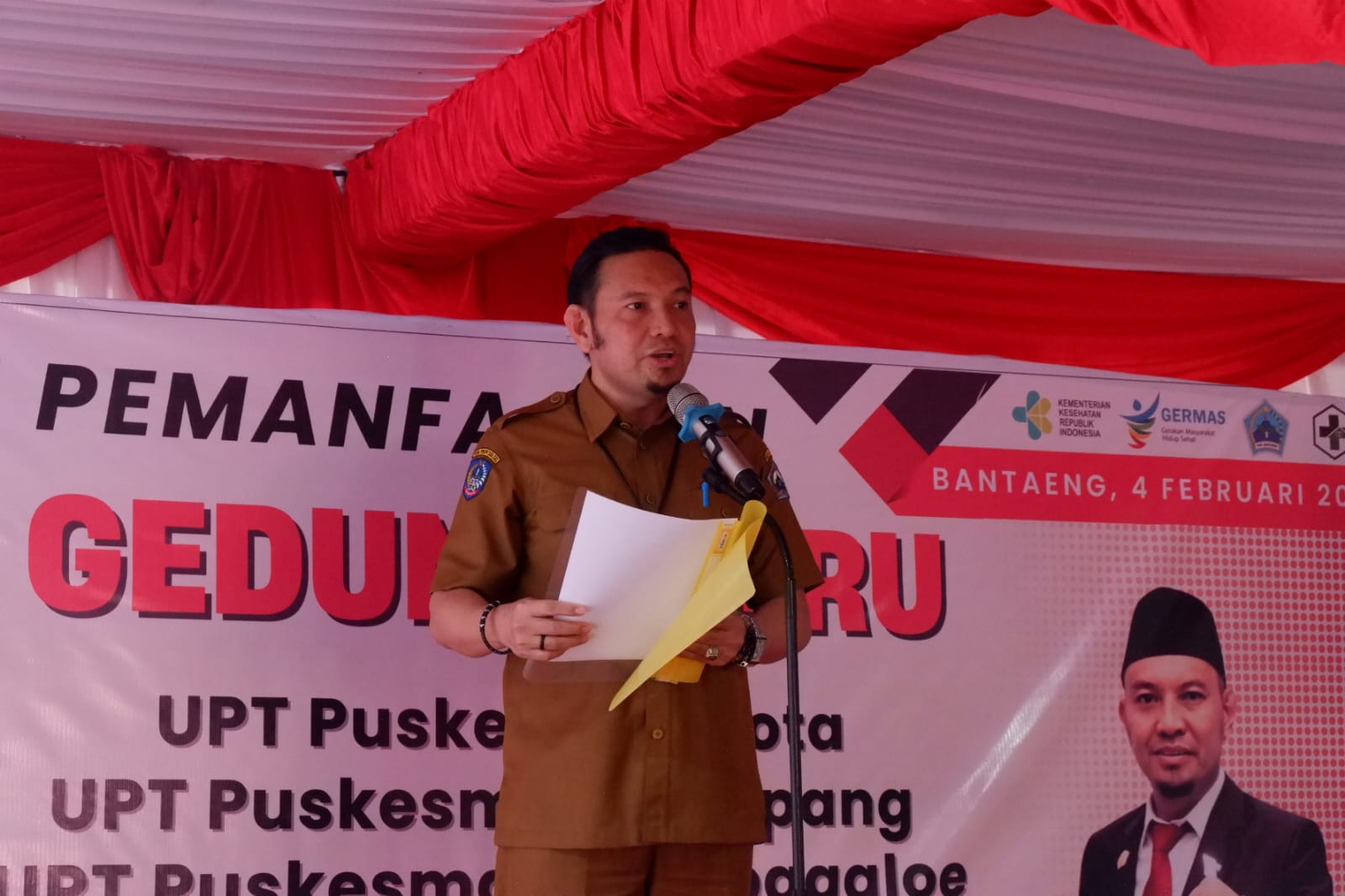 Peresmian Gedung Baru PKM, Kadinkes Bantaeng: Pentingnya Tugas Pokok dan Fungsi Puskesmas