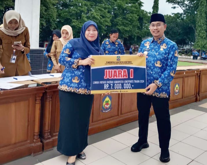 Hadirkan ‘Cess Gammara’, UPT RSUD Lanto Dg Pasewang Raih Juara Satu Inovasi Tingkat Kabupaten Jeneponto