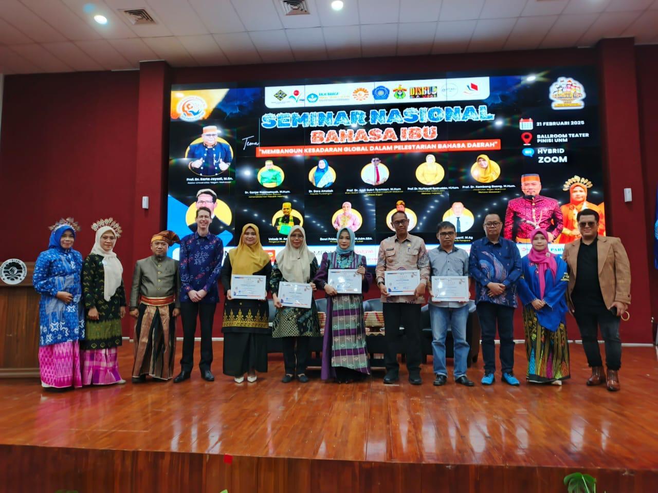 HPBD, PPBDI Balai Bahasa Sulsel Sukses Gelar Seminar Nasional