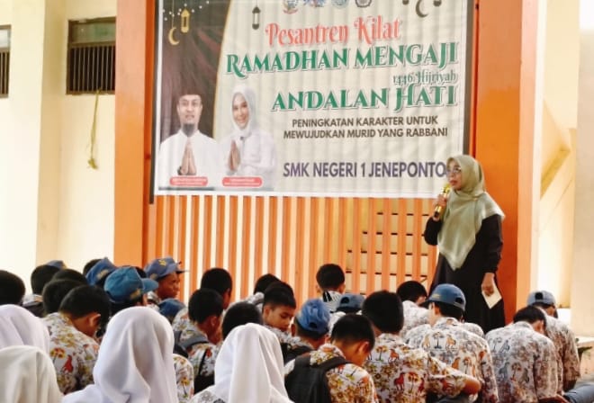 UPT SMKN 1 Jeneponto Gelar Lima Hari Ramadhan Mengaji Andalan Hati, Siswa Ungkap Dapat Ilmu