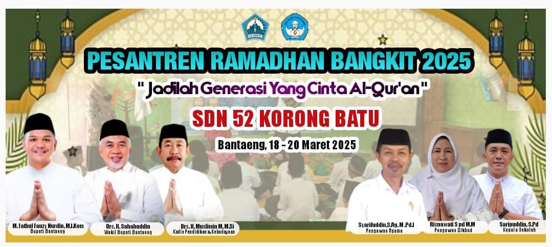 Tim Penggerak PKK Bantaeng Hadiri Pesantren Ramadhan Bangkit di SDN 52 Korong Batu