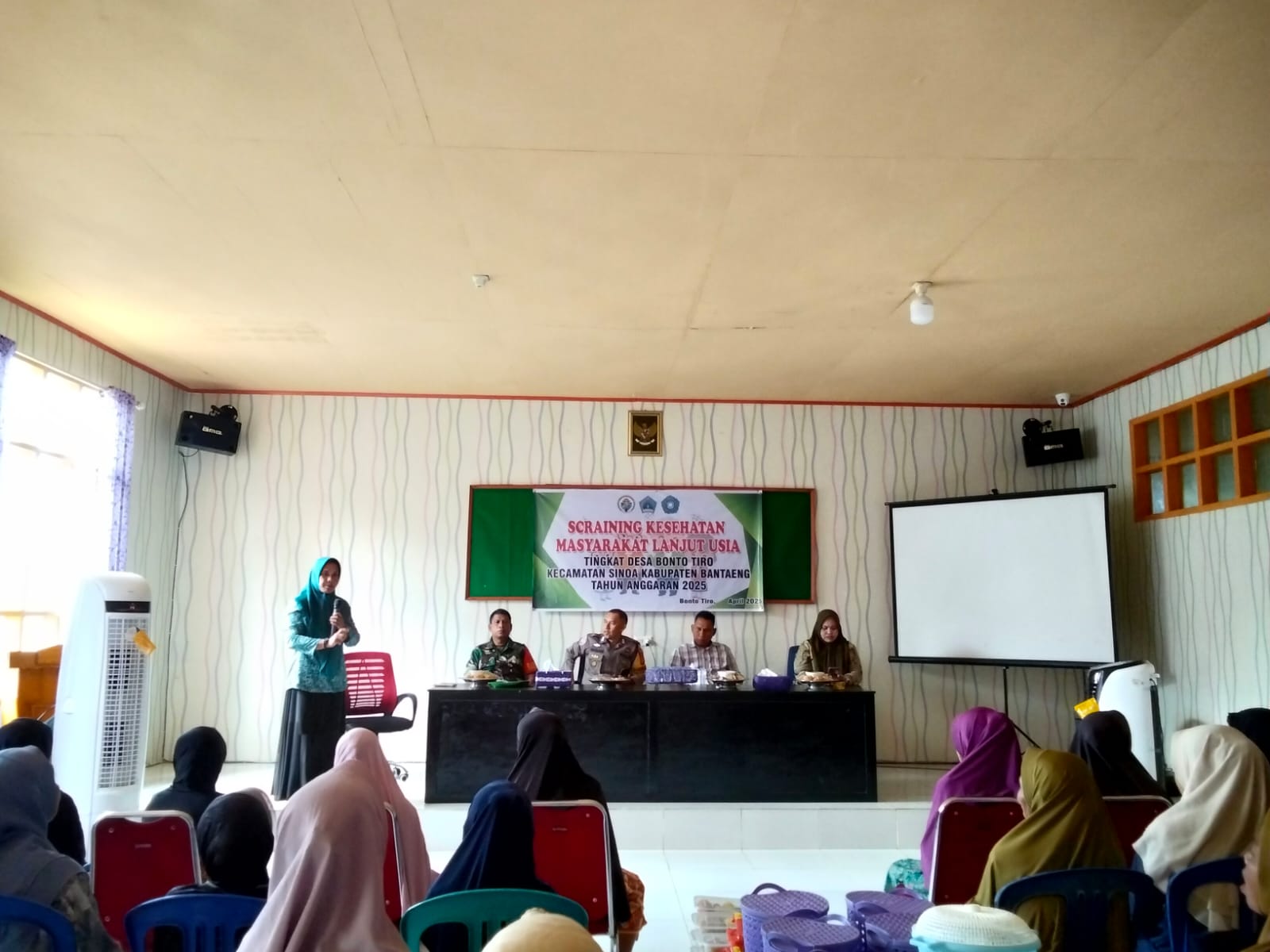 Peduli Kesehatan Lansia, Pemdes Bonto Tiro Gelar Skreining Terhadap Warganya