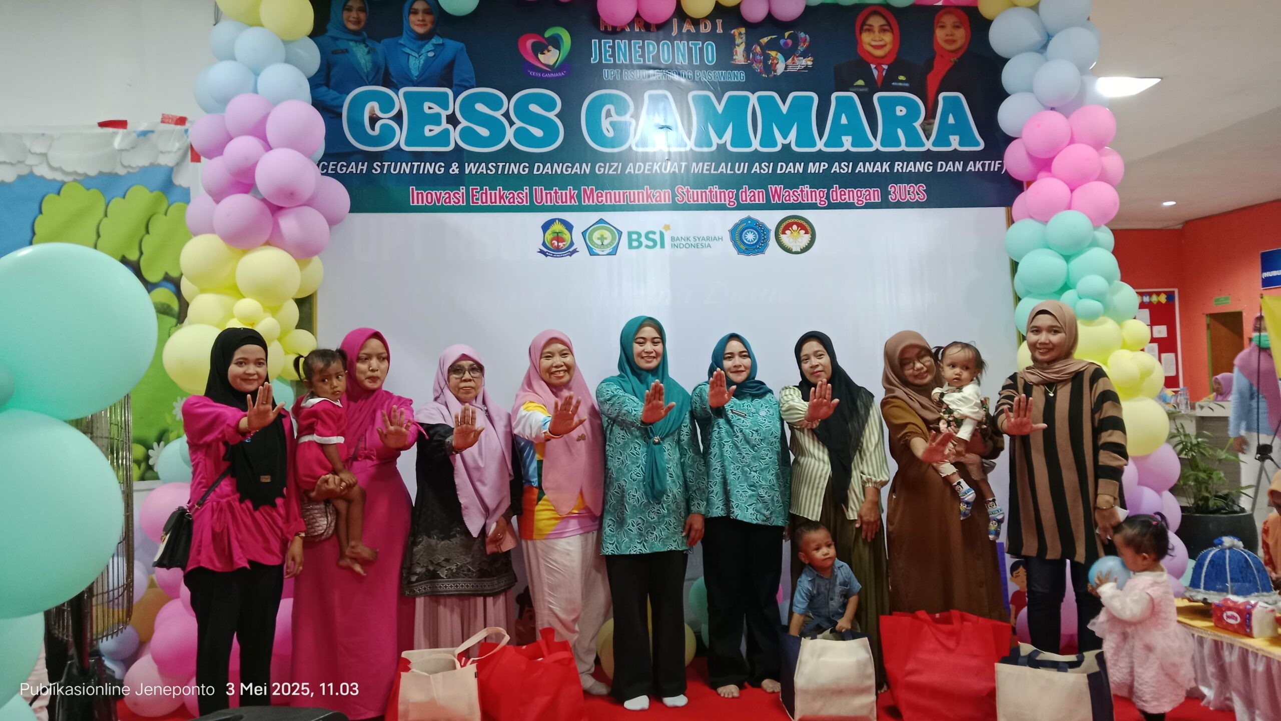 Perkenalkan Inovasi CESS GAMMARA Cegah Stunting dan Wasting, TP PKK Jeneponto Bersama RSUD Lantopas Saling Mendukung