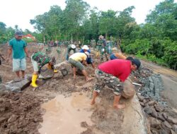 Satgas TMMD ke-124 Kodim 1410 Bantaeng Tetap Kompak Bekerja Meski Diguyur Hujan Satgas TMMD ke-124 Kodim 1410 Bantaeng Tetap Kompak Bekerja Meski Diguyur Hujan