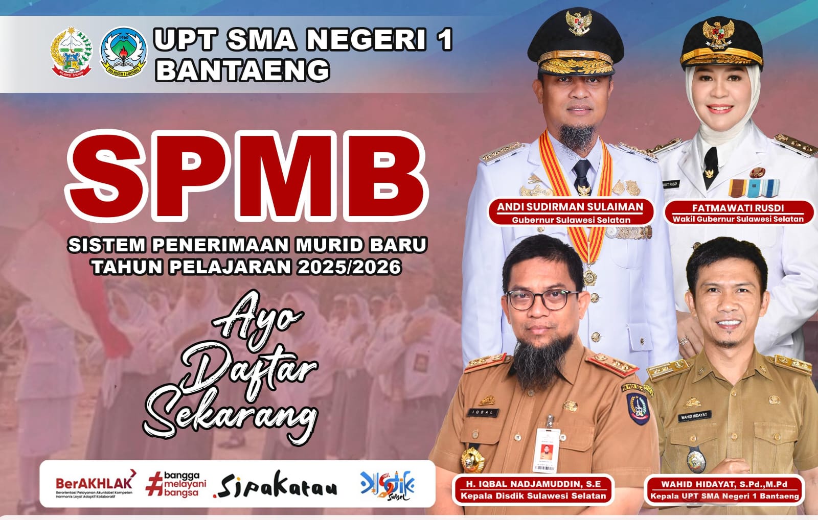 UPT SMA Negeri 1 Bantaeng Resmi Terapkan SPMB dengan Posko Pengaduan untuk Calon Murid