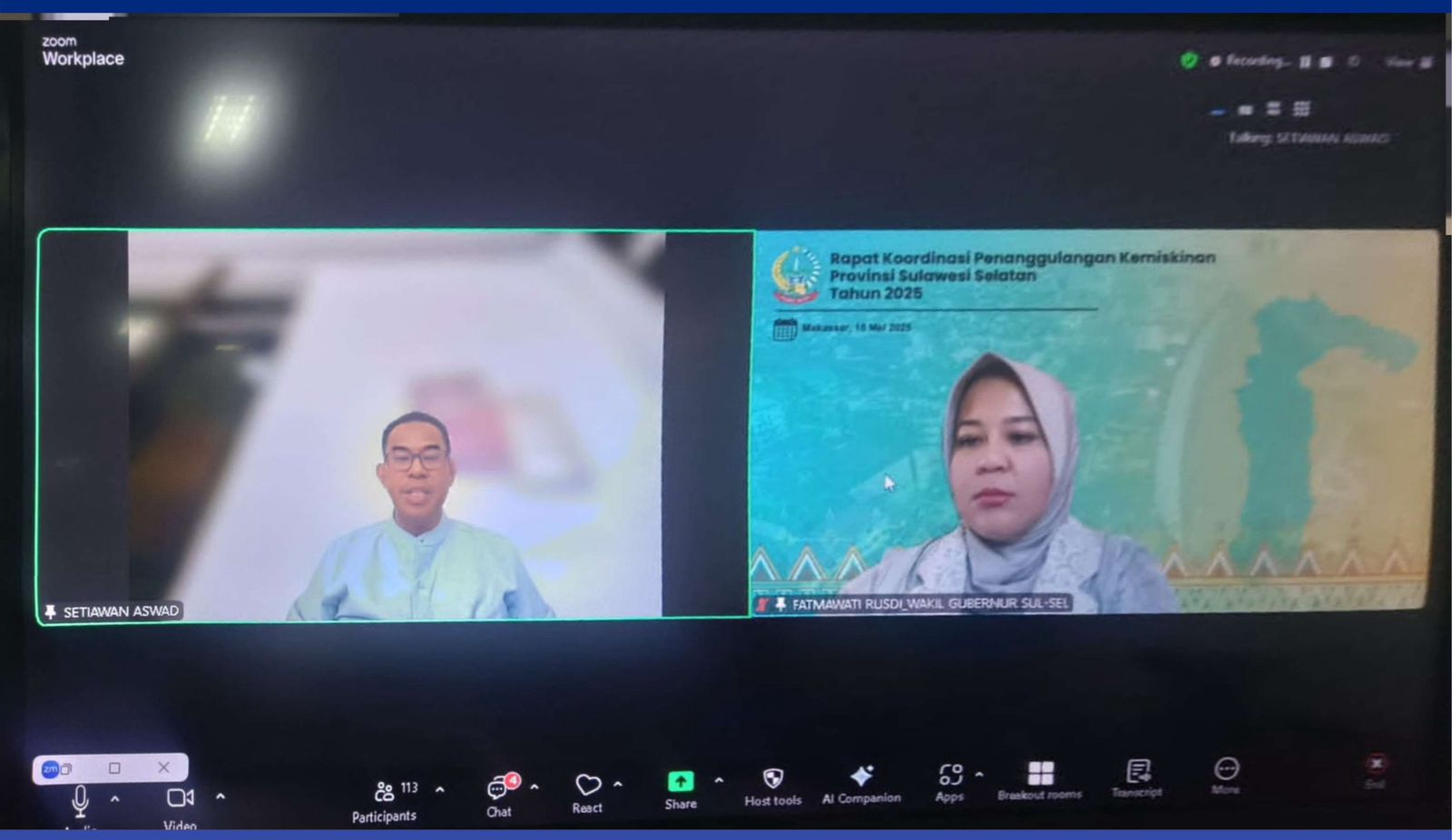 Wagub Fatmawati Rusdi: Penanggulangan Kemiskinan Butuh Sinergi Semua Pihak