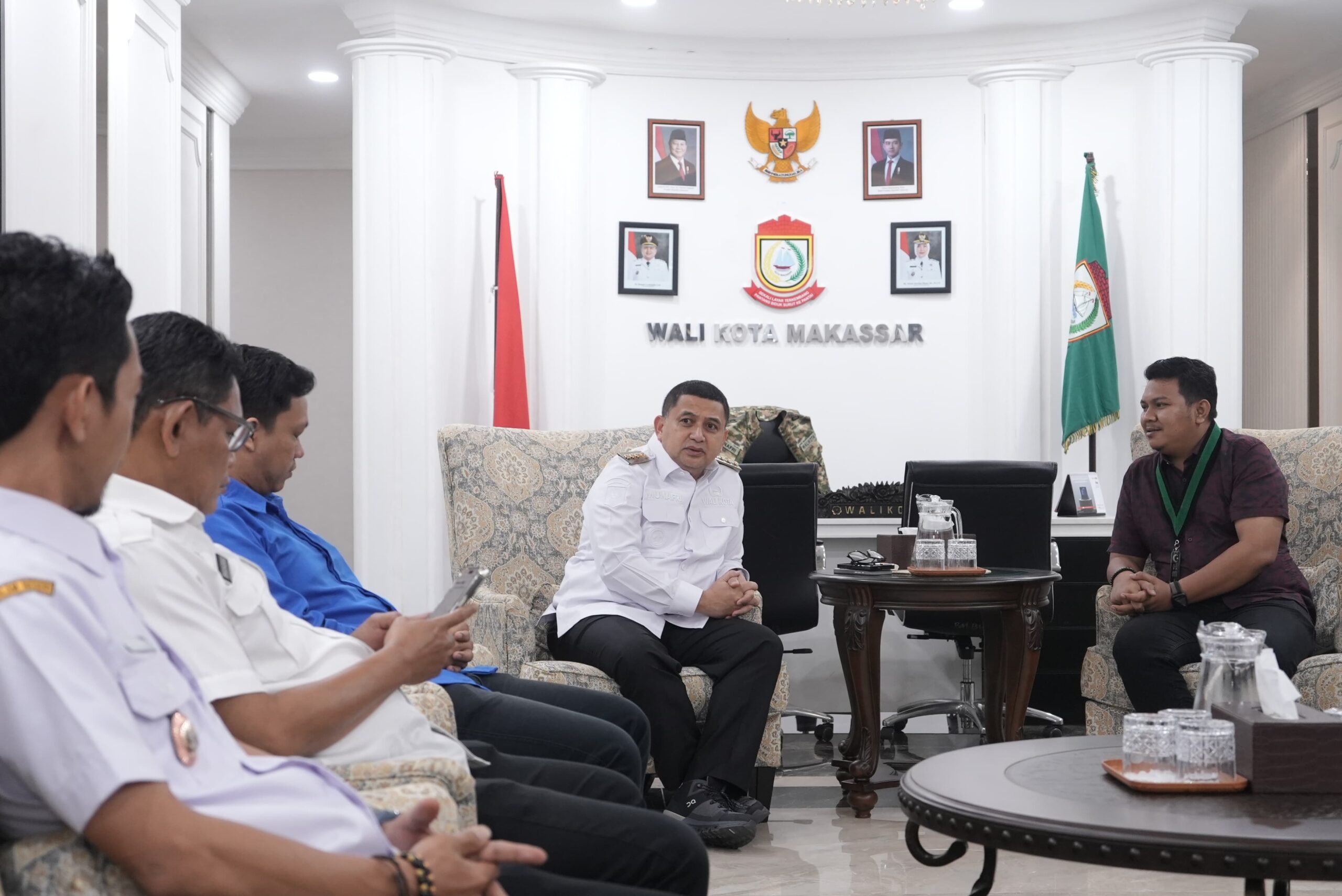 Temui Wali Kota Munafri, HMI Sulsel Tegaskan Dukung Program Pemkot Makassar