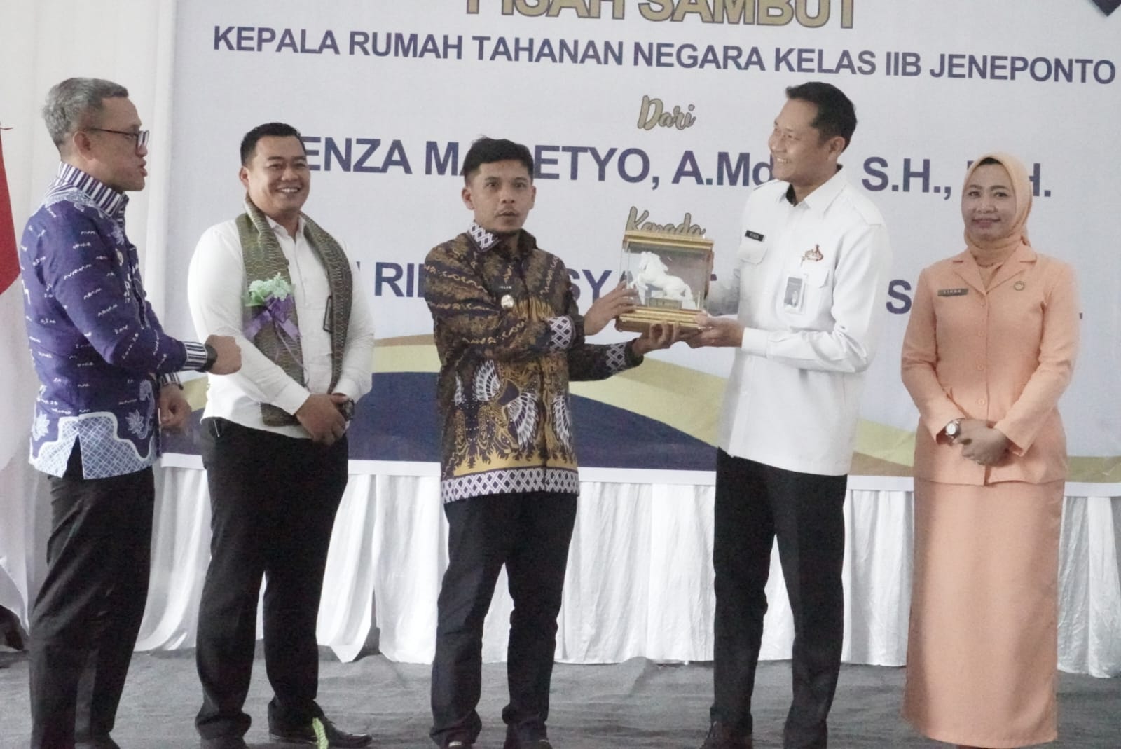 Sertijab dan Pisah Sambut Dihadiri Bupati-Wabup Jeneponto, Ini Karutan IIB Baru.
