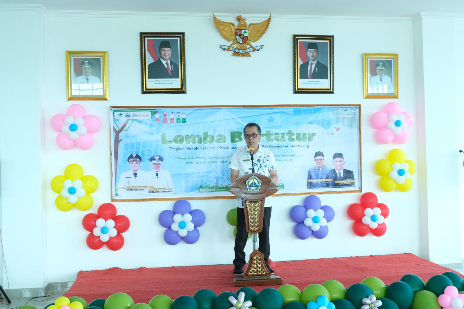 Sekda Bantaeng Buka Lomba Bertutur Tingkat SD