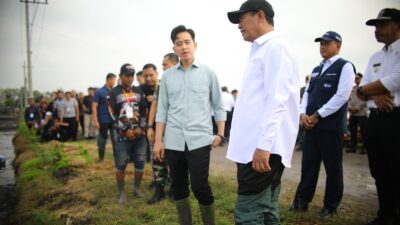 Dorong Produksi dan Kebutuhan Petani, Wapres Gibran dan Mentan Amran Kompak Tanam Padi di Ngawi