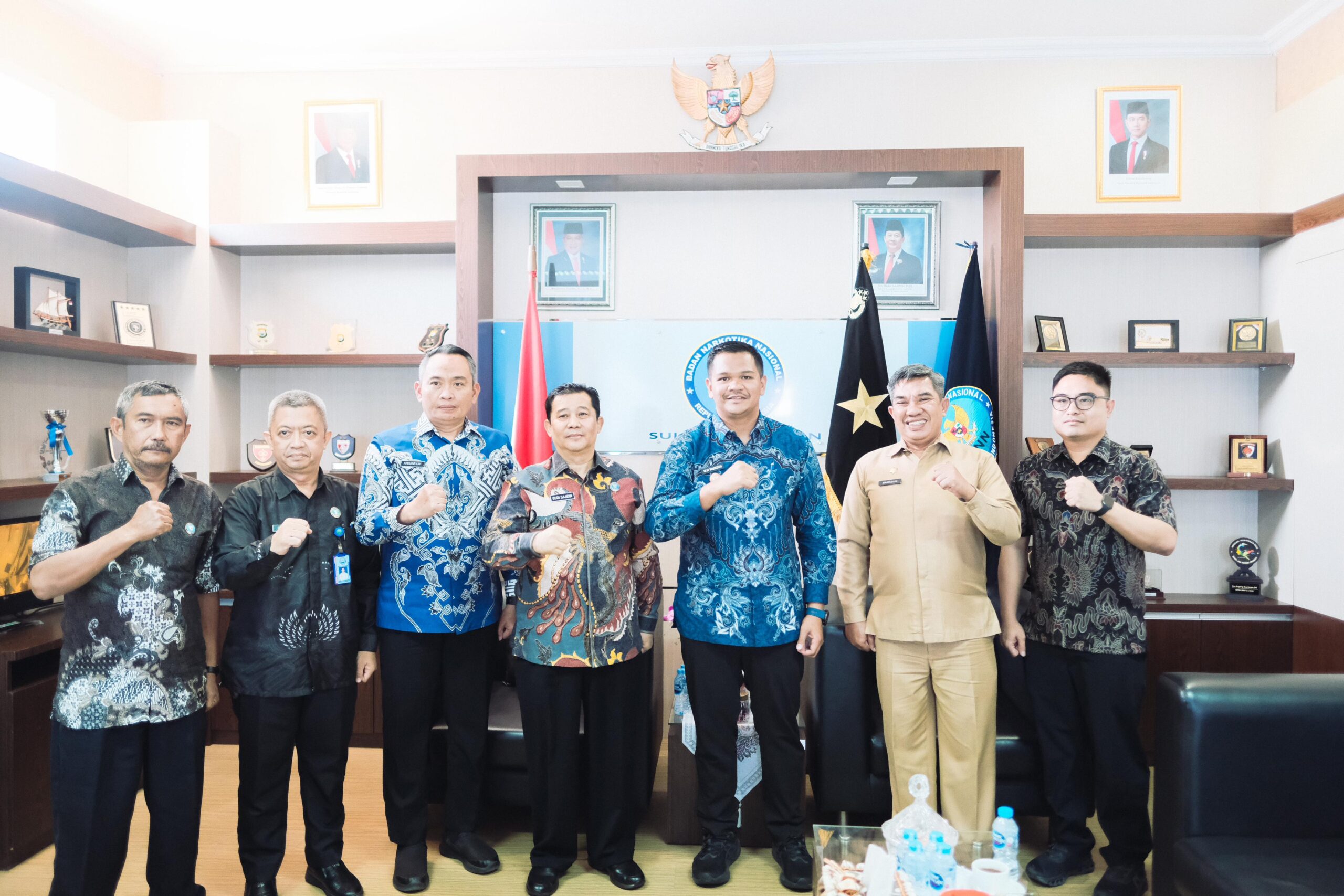 Bupati Uji Nurdin Kunjungi BNN Sulsel, Pemkab Bantaeng Siap Berantas Narkoba