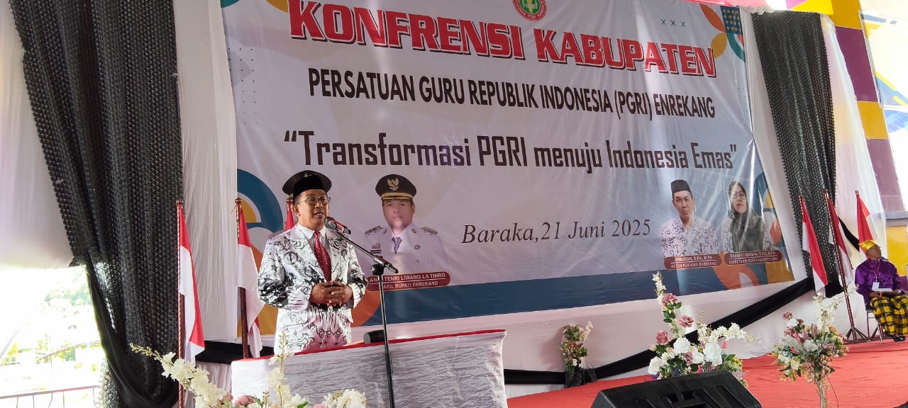 Konferensi Kabupaten PGRI Enrekang Digelar, *Dr. Muh. Basri*: “Kita Bukan Siapa-siapa Tanpa Guru”