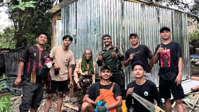Pemdes Altar Kolaborasi Pemuda Desa Rehab Rumah Huni Lansia Miskin