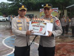 HUT Bhayangkara Ke 79, Polres Jeneponto Salurkan Ratusan Paket Sembako