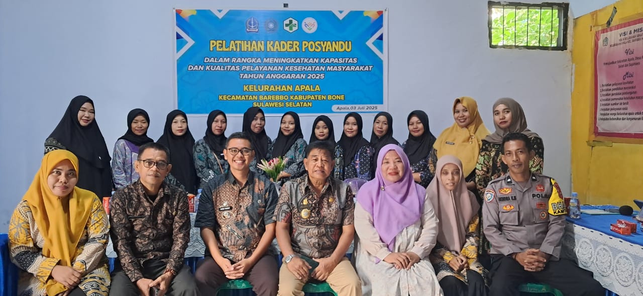 Tingkatkan Layanan Kesehatan, Kelurahan Apala Gelar Pelatihan Kader Posyandu