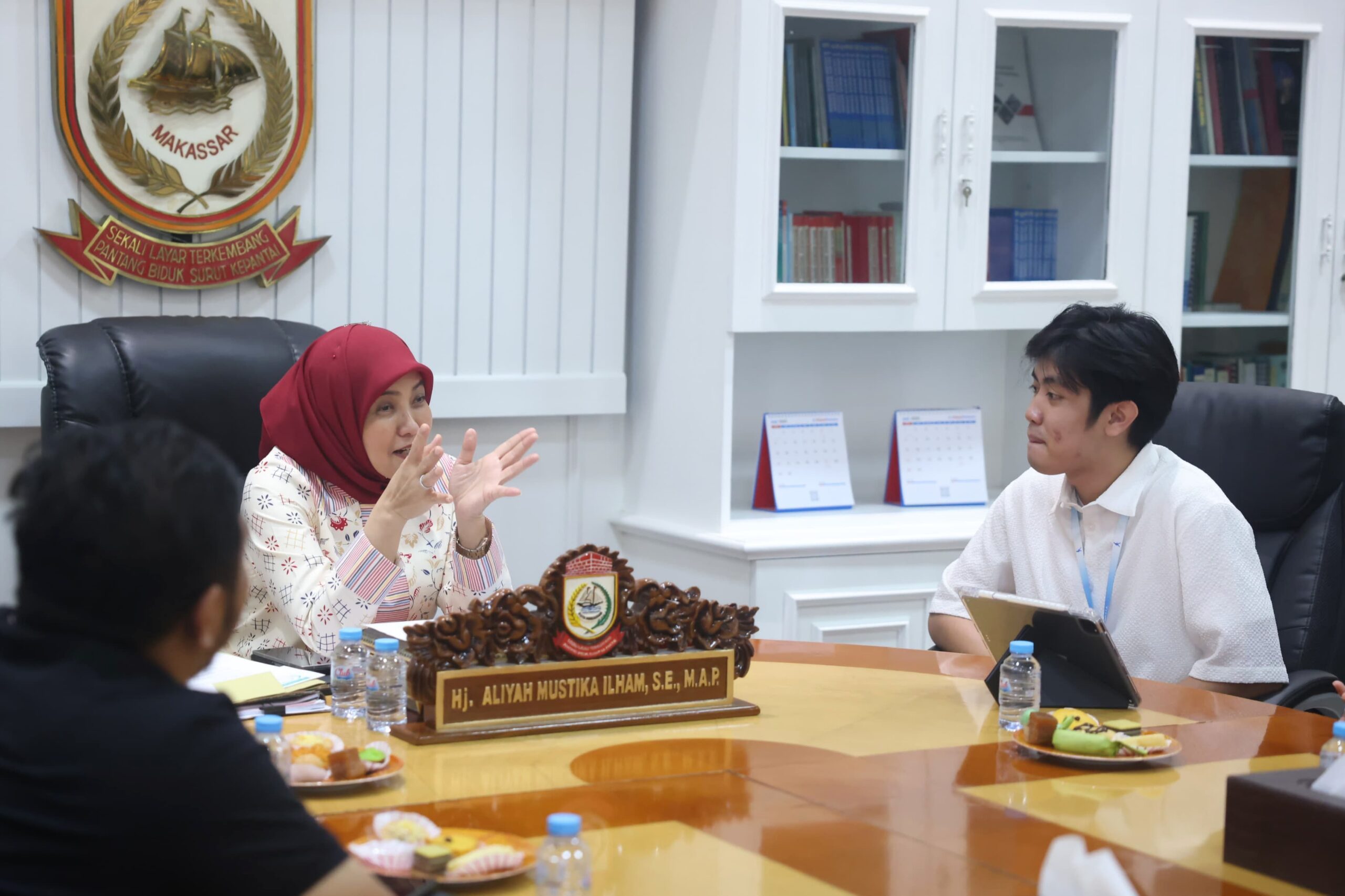 Wakil Wali Kota Makassar Terima Audiensi AIESEC in UNHAS: Bahas Kolaborasi Pengembangan Generasi Muda
