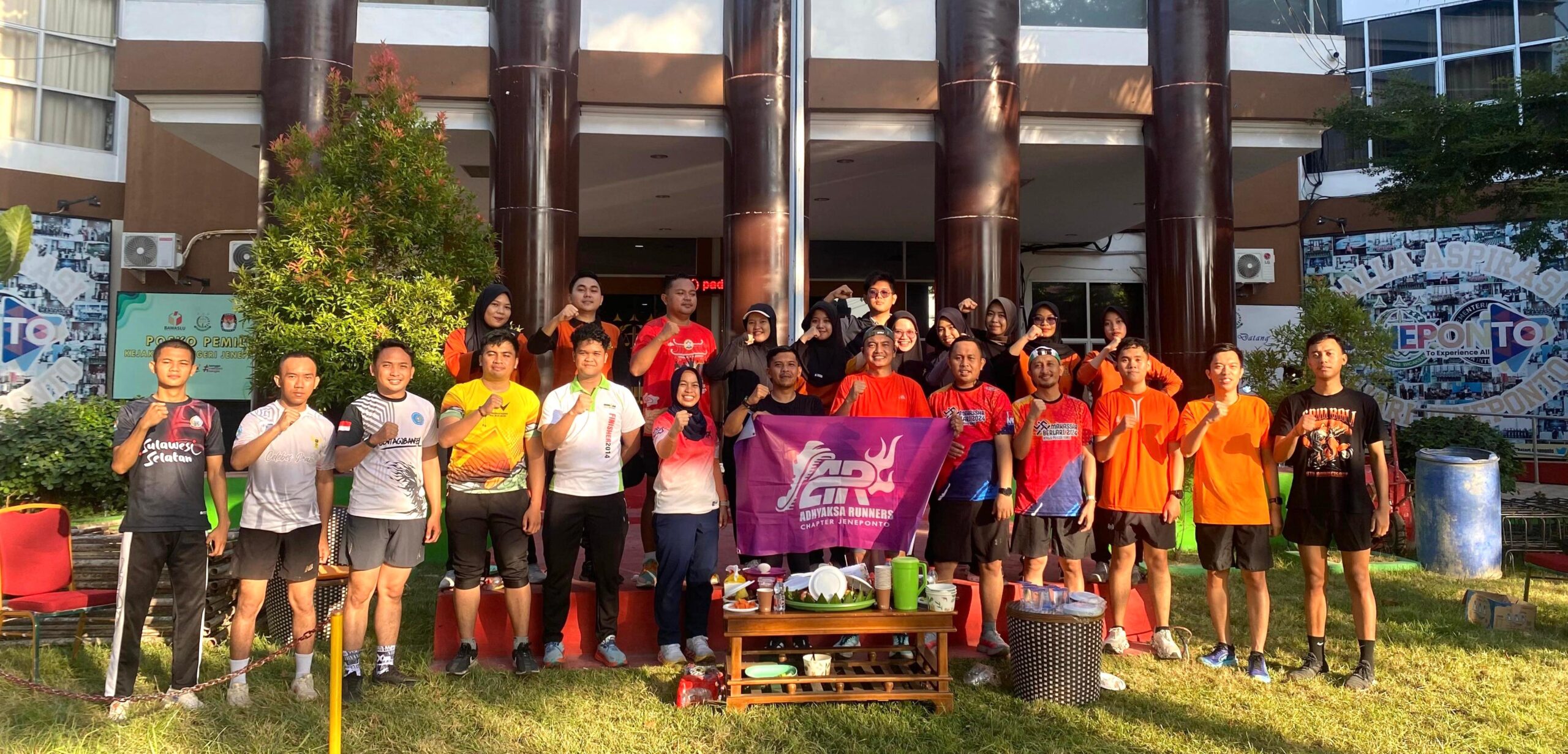 Peringatan HBA ke 65, Adhyaksa Runners Chapter Jeneponto Lari 6,5 Kilo Bersama Forkopimda
