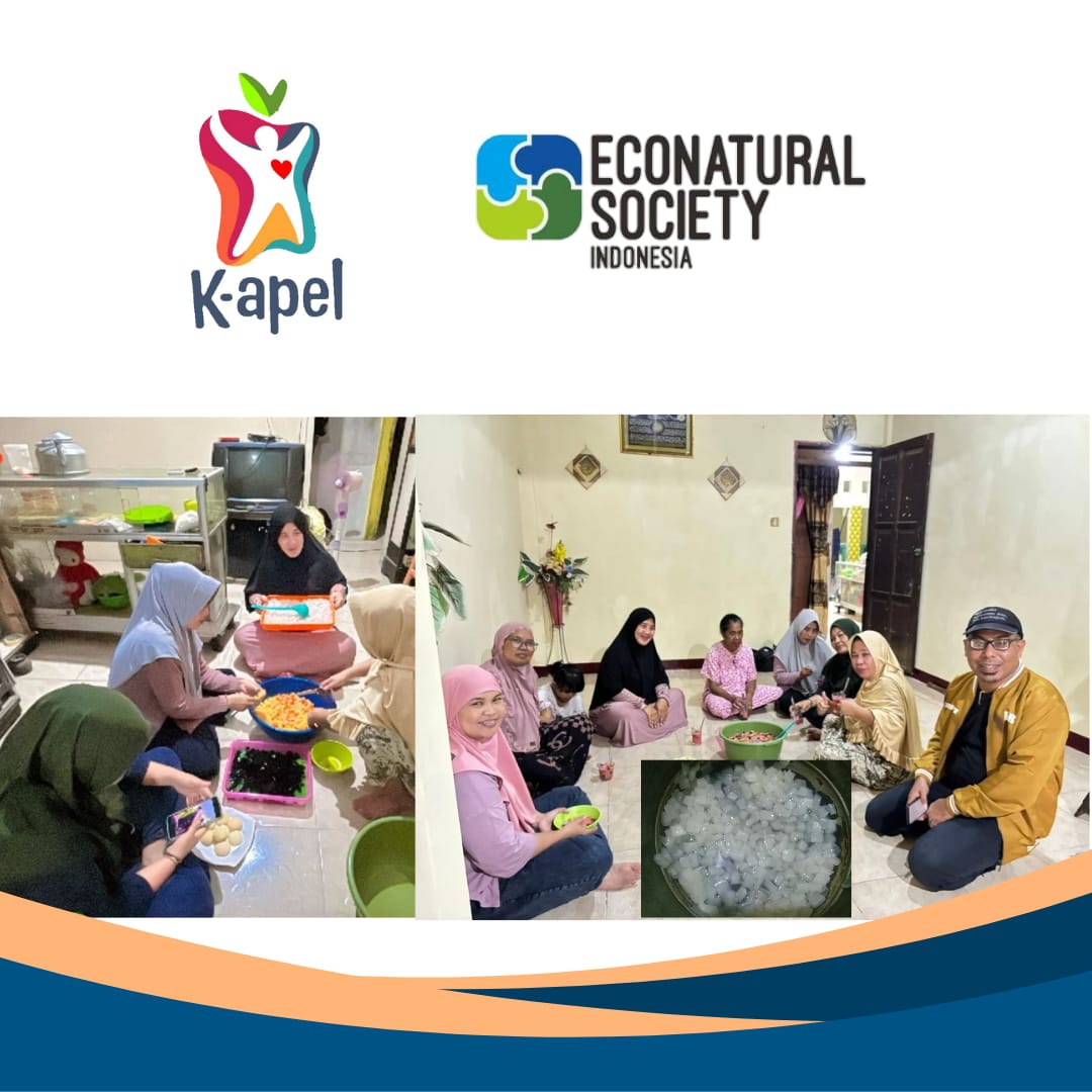 Ibu-Ibu K-apel Panen Nata De Coco, Dihadiri Lurah Parang Tambung