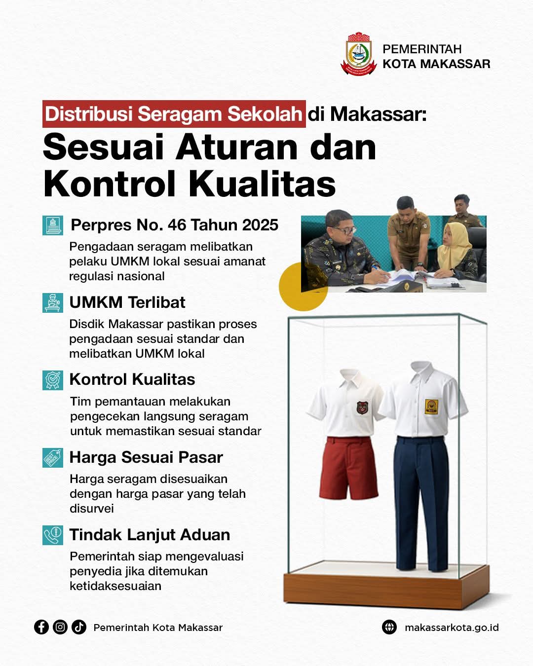 Ketua PGRI Sulsel: Seragam Gratis Pemkot Makassar Ringankan Beban Masyarakat
