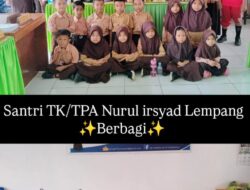 Santri TK TPA Nurul Irsyad Lempang Berbagi Sembako ke SD Inpres 6/75 Corawali