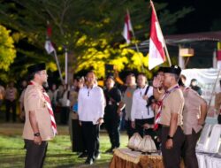 Semarak Malam Puncak: Gubernur Andi Sudirman Sulaiman Beri Inspirasi Ribuan Pramuka di CPI Makassar