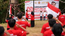 AAS Community Gelar Upacara Dirgahayu RI ke-80 di Kebun Raya Pucak Maros