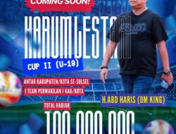 Harum Lestari Cup II Segera Digelar, Ajang Pembinaan Sepak Bola di Sulsel
