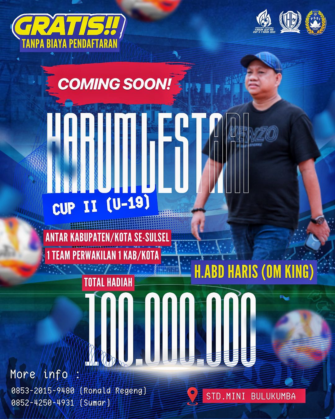 Harum Lestari Cup II Segera Digelar, Ajang Pembinaan Sepak Bola di Sulsel