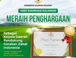 Gubernur Andi Sudirman Raih Baznas Awards 2025 atas Dukungan Pengelolaan Zakat