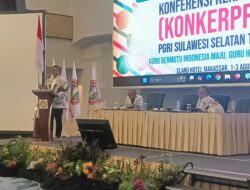 Konferensi Kerja PGRI Sulsel 2025, Prof Hasnawi Haris: Program Kerja untuk Kesejahteraan Guru