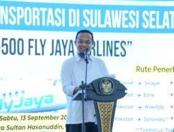 Gubernur Sulsel Resmikan Penerbangan Perdana Makassar–Bone Bersama Fly Jaya Airlines