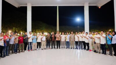 Bupati Uji Nurdin Sambut Atlet Petanque dalam Welcome Dinner di Pantai Seruni