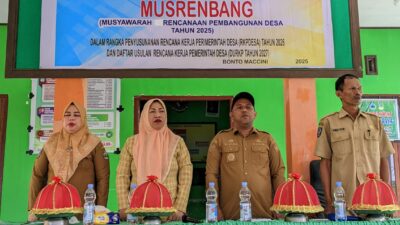 Musrenbang 2025 Desa Bonto Maccini Digelar, Kades Ramli: Fokus pada Ekonomi dan Kepentingan Warga