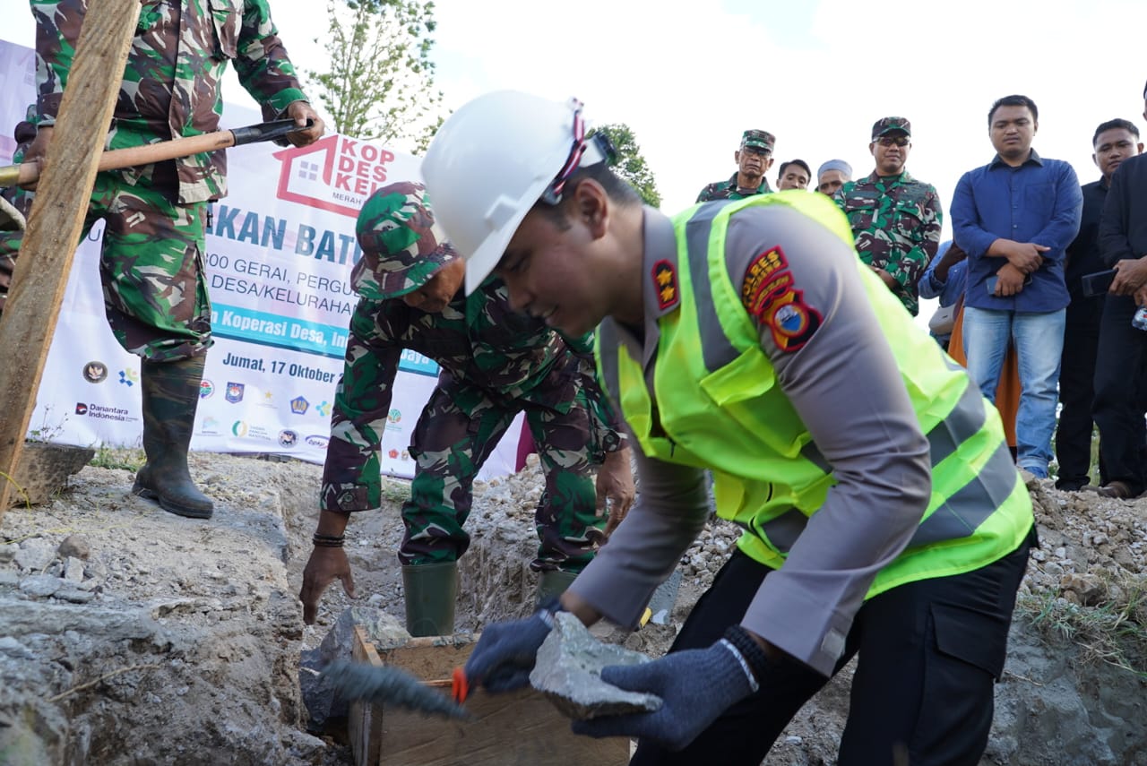 Wabup Bantaeng Hadiri Groundbreaking Pembangunan Koperasi Merah Putih