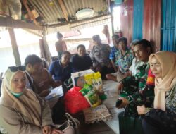 Agus TS Bersama Tripika Kelurahan Manjangloe Kunjungi Warga Kurang Mampu