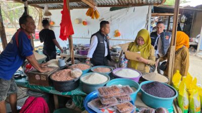 Jelang Pertengahan November, Polres Jeneponto dan Tim Gabungan Sidak Pasar untuk Stabilkan Harga Beras