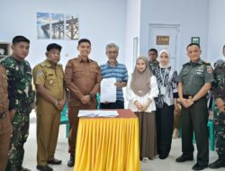 Lurah Apala Hadiri Penandatanganan Perjanjian Pinjam Pakai Tanah Pemda