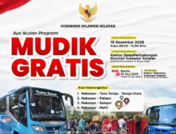 Program Mudik Gratis Nataru dari Gubernur Sulsel Siapkan 7 Armada Bus