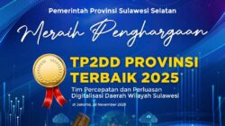 Gubernur Sulsel: Penghargaan TP2DD 2025 Jadi Motivasi Kita Terus BeKerja