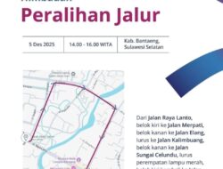 Momentum HJB Ke – 771 Bantaeng, Rekayasa Lalin Diterapkan di Ruas Jalan Nasional