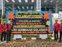 Ucapan Selamat dari Gubernur Sulsel Warnai Yudisium Doktor Ilmu Komunikasi Wahid Hidayat