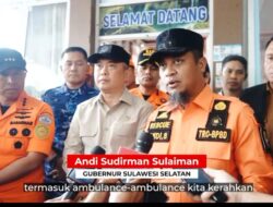 Gubernur Sulsel Bersama Menhub dan KaBasarnas Tinjau Posko Pencarian Korban Pesawat