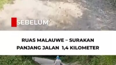 Bantuan Keuangan Pemprov Sulsel Percepat Perbaikan Dua Ruas Jalan di Enrekang