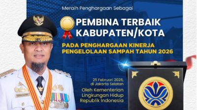 Gubernur Sulsel Terima Penghargaan Pembina Terbaik Pengelolaan Sampah 2026