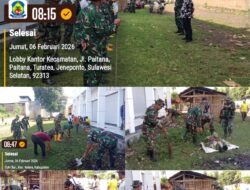 Cocoki Tawwa! Tripika Kecamatan Turatea Gelar Gerakan Jumat Bersih