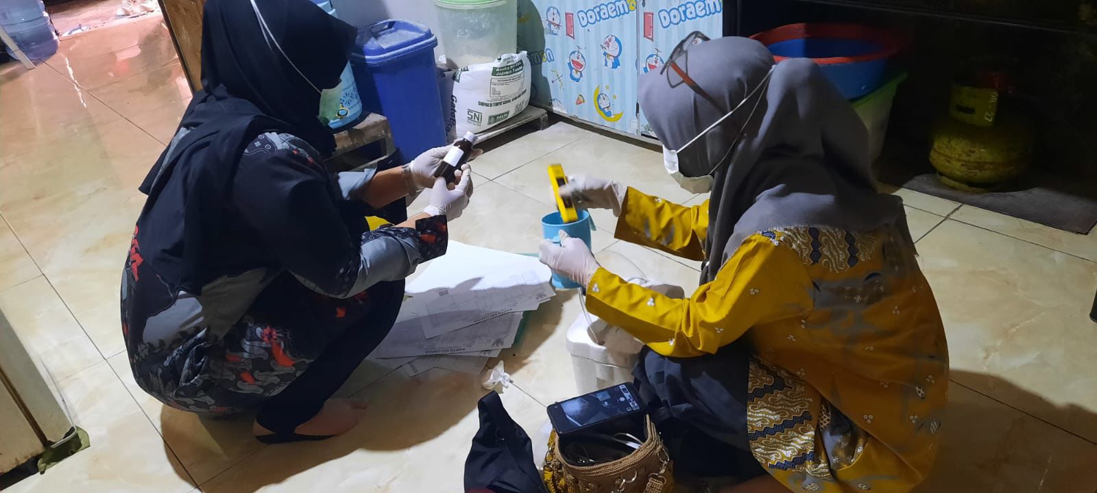 Air Bersih, Hidup Sehat: Puskesmas Lasepang Lakukan SKAMRT di Biringkassi