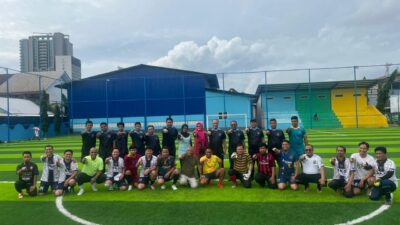 Silaturahmi Lewat Sepak Bola, Pemprov Sulsel-BKN Sulsel Berbagi Skor Imbang